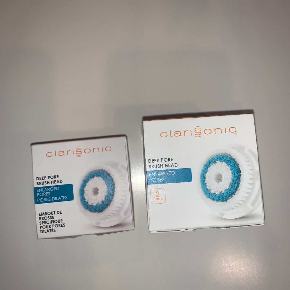NEW - 3pk Clarisonic Deep Pore Brush Heads